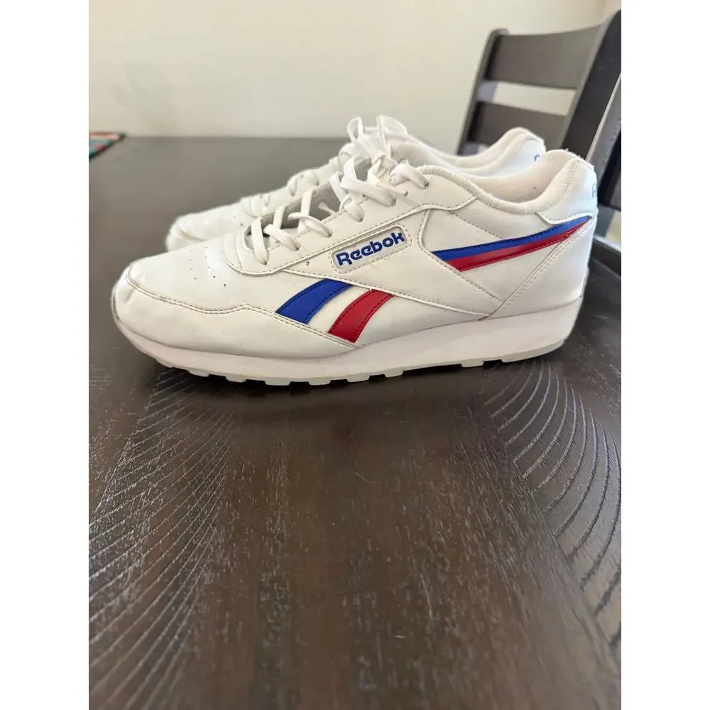 Reebok Rewind Run White Red Blue Sneakers Men’s 10.5